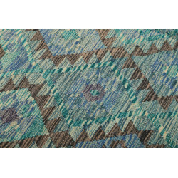 Rug Kilim Afghanistan 252x292 Teal Blue Cream I
