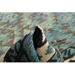 Rug Kilim Afghanistan 252x292 Teal Blue Cream I