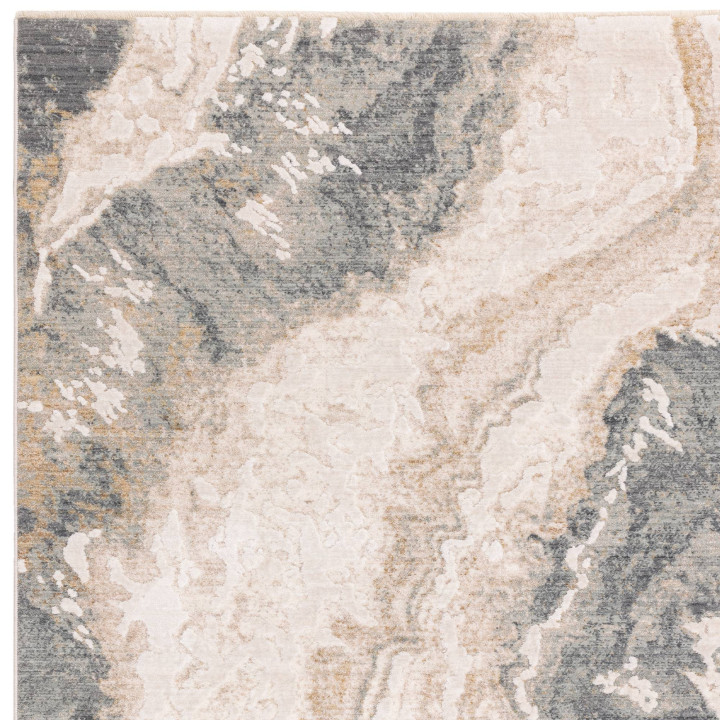 Rug Seville abstract beige grey blue 160x240 cm