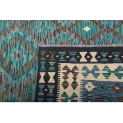 Tappeto Kilim Afghanistan 255x344 Turchese Blu