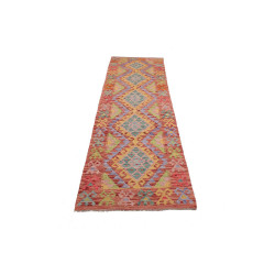 Rug Kilim Afghanistan 75x249 Peach Orange Paste