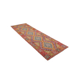 Rug Kilim Afghanistan 75x249 Peach Orange Paste