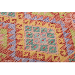 Rug Kilim Afghanistan 75x249 Peach Orange Paste
