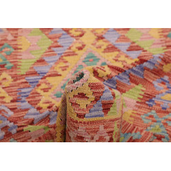 Rug Kilim Afghanistan 75x249 Peach Orange Paste