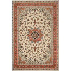 Rug Tabriz 50 Raj Persia 202x307 Ivory Cream Co