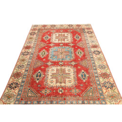 Tappeto Kazak Fine Pakistan 155x246 Rosso Terra