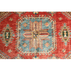 Tappeto Kazak Fine Pakistan 155x246 Rosso Terra