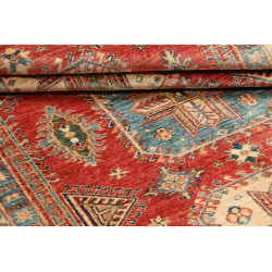 Tappeto Kazak Fine Pakistan 155x246 Rosso Terra