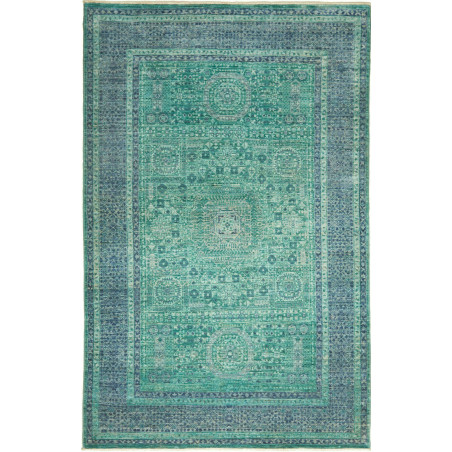 Tappeto Mamlouk Pakistan 123x190 Verde Acqua Bl