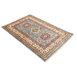 Tappeto Kazak Fine Pakistan 99x152 Blu Terracot