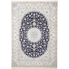 Tappeto Nain 6la Persia 214x305 Blu Notte Crema