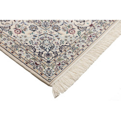 Tappeto Nain 6la Persia 214x305 Blu Notte Crema