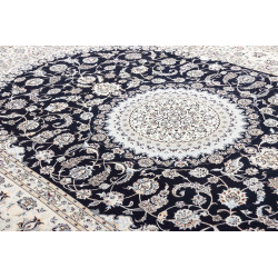 Tappeto Nain 6la Persia 214x305 Blu Notte Crema