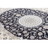 Tappeto Nain 6la Persia 214x305 Blu Notte Crema