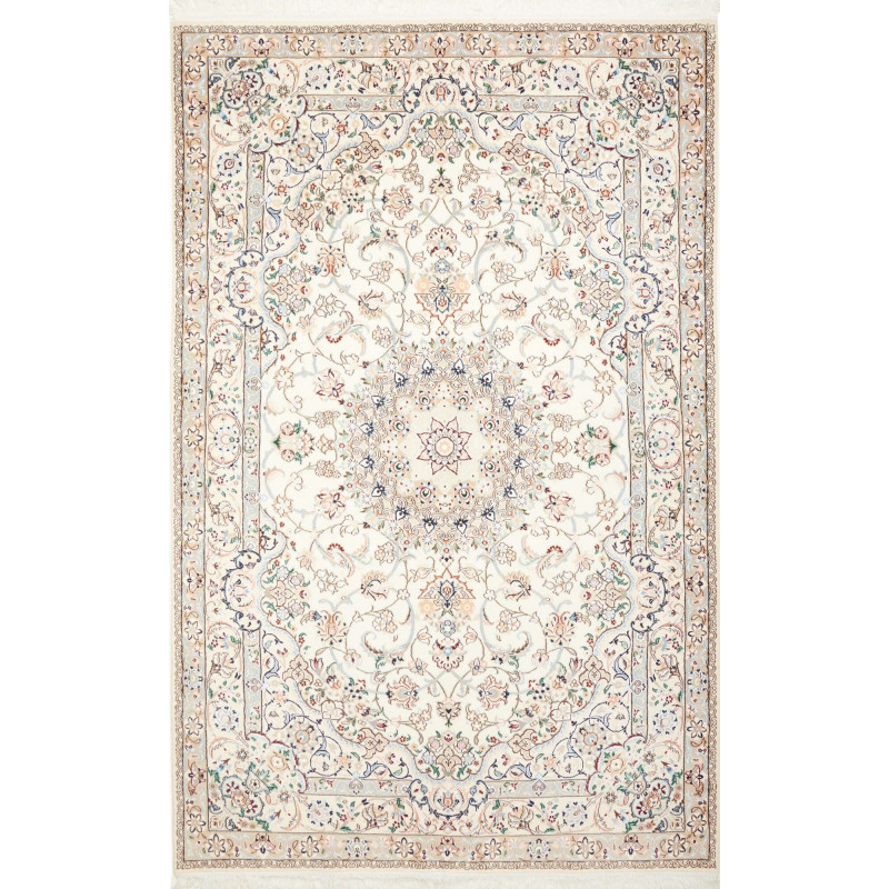Tappeto Nain 9la Persia 164x262 Avorio Blu Chia