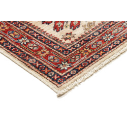 Tappeto Kazak Fine Pakistan 78x267 Crema Rosso