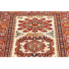 Tappeto Kazak Fine Pakistan 78x267 Crema Rosso