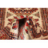 Tappeto Kazak Fine Pakistan 78x267 Crema Rosso