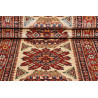 Tappeto Kazak Fine Pakistan 78x267 Crema Rosso