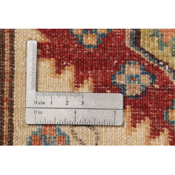 Tappeto Kazak Fine Pakistan 78x267 Crema Rosso