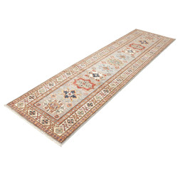 Tappeto Kazak Fine Pakistan 83x291 Grigio Blu R