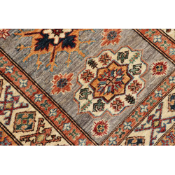 Tappeto Kazak Fine Pakistan 83x291 Grigio Blu R