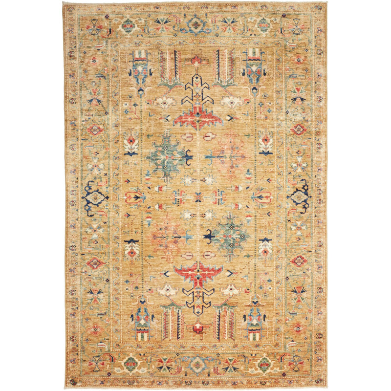 Tappeto Kazak Fine Pakistan 166x242 Oro Ocra Be