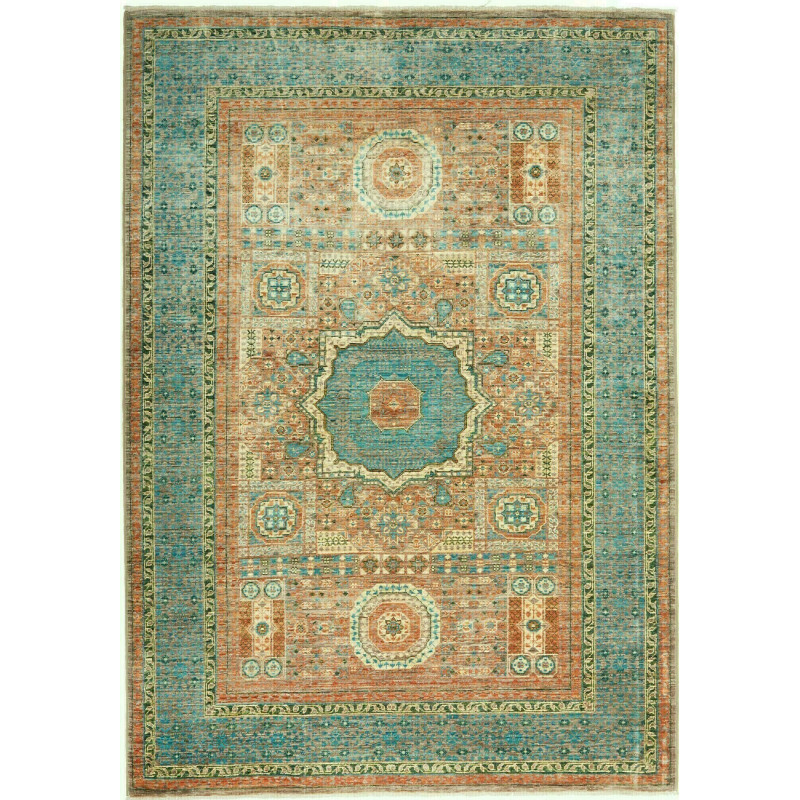 Tappeto Mamlouk Pakistan 125x180 Arancio Terrac