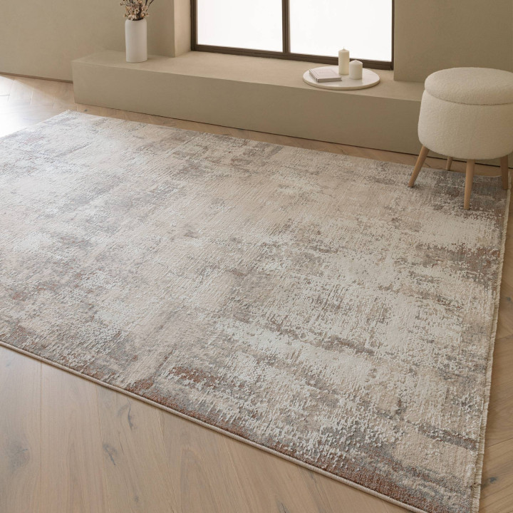 Tappeto Seville astratto beige grigio e sfumatur