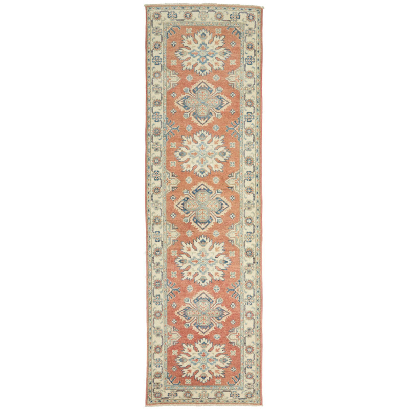 Tappeto Kazak Afghanistan 84x293 Terracotta Cre
