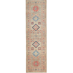 Tappeto Kazak Afghanistan 82x286 Verde Salvia T