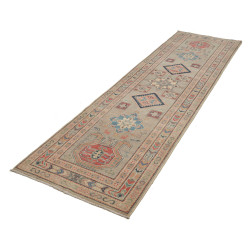 Tappeto Kazak Afghanistan 82x286 Verde Salvia T
