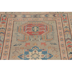 Tappeto Kazak Afghanistan 82x286 Verde Salvia T