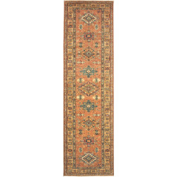 Tappeto Kazak Fine Pakistan 83x282 Terracotta A
