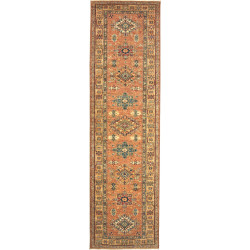 Tappeto Kazak Fine Pakistan 82x282 Ruggine Terr