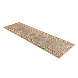 Tappeto Kazak Fine Pakistan 77x256 Grigio Taupe