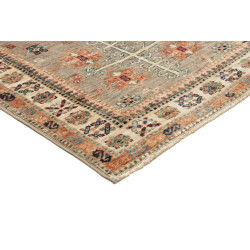 Tappeto Kazak Fine Pakistan 77x256 Grigio Taupe