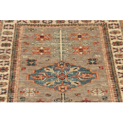 Tappeto Kazak Fine Pakistan 77x256 Grigio Taupe