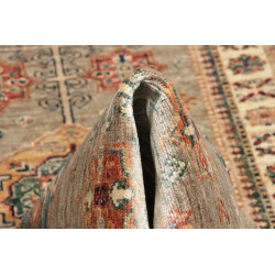 Tappeto Kazak Fine Pakistan 77x256 Grigio Taupe