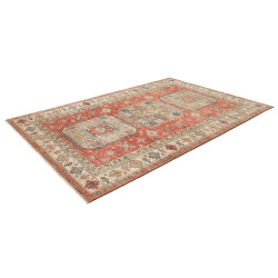 Tappeto Kazak Fine Pakistan 200x300 Rosso Terra