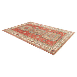 Tappeto Kazak Fine Pakistan 200x300 Rosso Terra