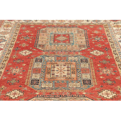 Tappeto Kazak Fine Pakistan 200x300 Rosso Terra