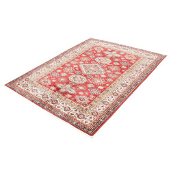 Tappeto Kazak Fine Pakistan 145x190 Rosso Rubin