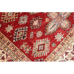 Tappeto Kazak Fine Pakistan 145x190 Rosso Rubin
