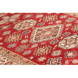 Tappeto Kazak Fine Pakistan 145x190 Rosso Rubin