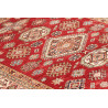 Tappeto Kazak Fine Pakistan 145x190 Rosso Rubin