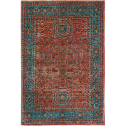 Tappeto Mamlouk Pakistan 124x186 Rosso Teale Gi