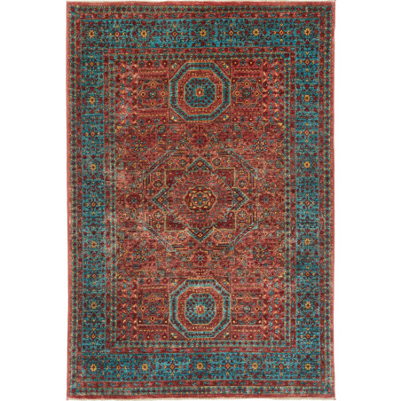 Tappeto Mamlouk Pakistan 124x186 Rosso Teale Gi