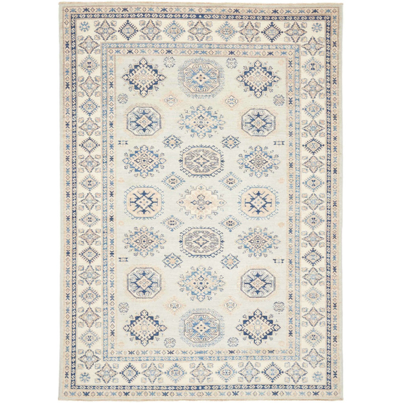 Tappeto Kazak Fine Pakistan 172x240 Azzurro Ten