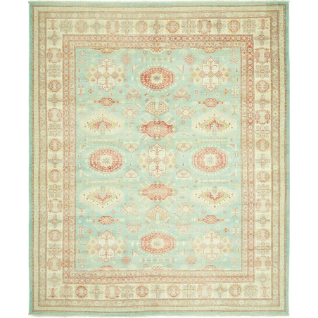Tappeto Kazak Afghanistan 245x295 Azzurro Turch